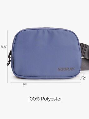 VOORAY Blue Men's Belt Bag - Compact Crossbody Pouch